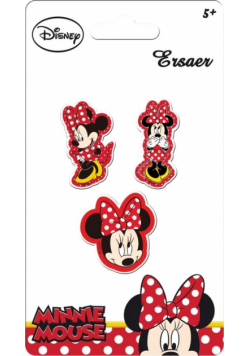 Zestaw gumek do ścierania Minnie blister