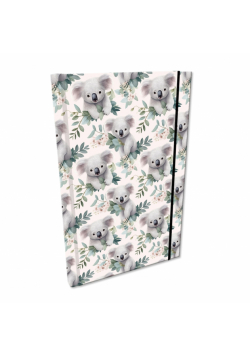 Notes A5 kratka z gumką Soft Touch Me And My Koala