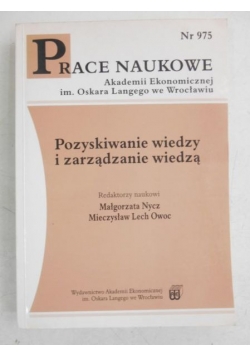 Pozyskiwanie wiedzy i zarządzanie wiedzą
