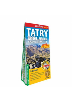 Tatry Wysokie i Bielskie Polskie i Słowackie mapa turystyczna 130 000 laminat 2024