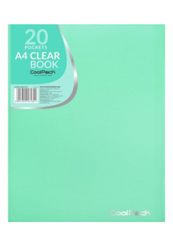 Teczka clear book A4 Coolpack Pastel 20 koszulek mięta