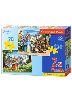 Puzzle Księżniczki 70 i 120 2w1