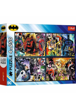 Puzzle 4x250 Batman w akcji 13310