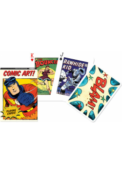 Karty do gry Piatnik 1 talia, Vintage Comic Art.