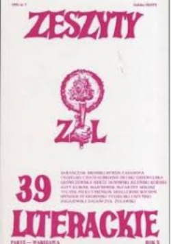 Zeszyty literackie Nr  39 / 92