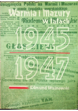 Warmia i Mazury w latach 1945 - 1947