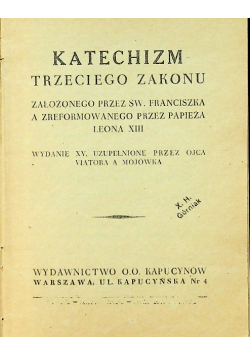 Katechizm trzeciego zakonu