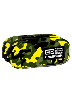 Saszetka podwójna prostokątna CoolPack Clever Camouflage Yellow