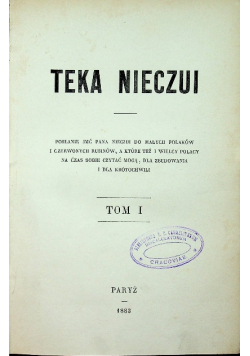 Teka nieczui Tom I 1883 r.