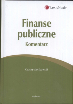 Finanse publiczne Komentarz