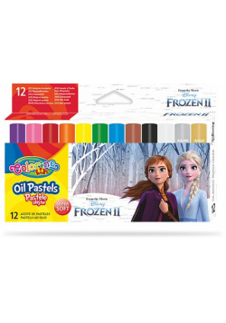 Pastele olejne Colorino Kids trójkątne 12 kolorów Frozen