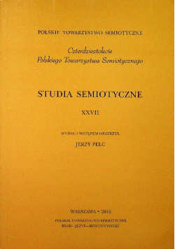 Studia semiotyczne XXVII