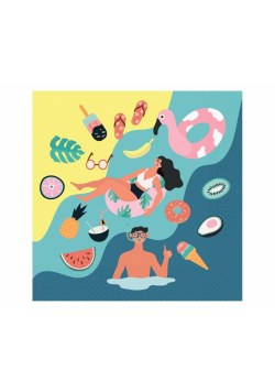 Serwetki Summer Let's Party beach 33x33cm 20szt
