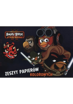 Zeszyt papierów kolorowych A4 Angry Birds Star Wars 10 kartek