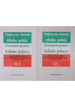 Podręczny słownik włosko polski Tom 1 I 2