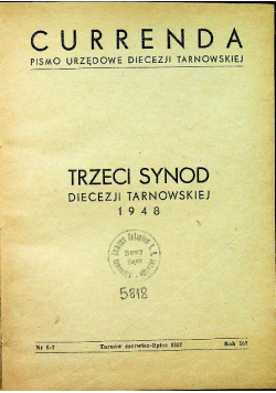 Trzeci Synod Diecezji Tarnowskiej 1948