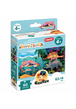 CzuCzu Puzzle panoramiczne Dinozaury 4+