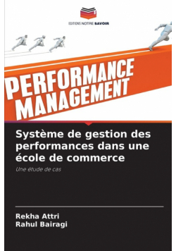 Système de gestion des performances dans une école de commerce