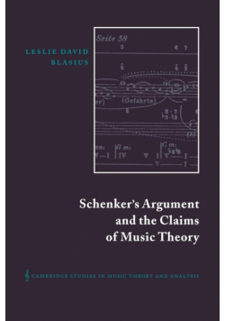Schenker's Argument and the Claims of Music Theory
