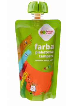 Farba tempera 100ml pomarańczowa HAPPY COLOR
