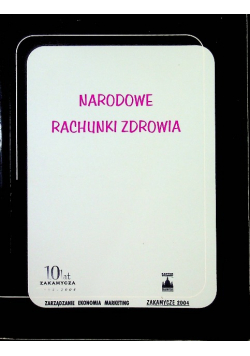 Narodowe rachunki zdrowia