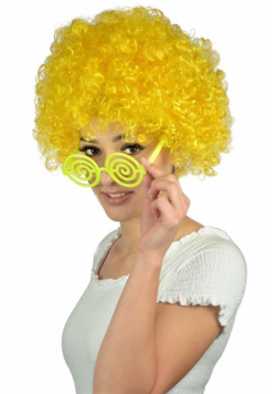 Peruka afro XXL żółta