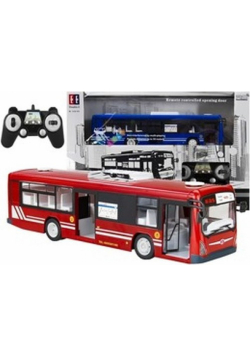 Autobus zdalnie sterowany 2,4GHz Zasięg 30m czerwony