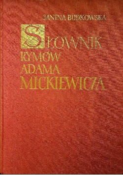 Słownik rymów Adama Mickiewicza