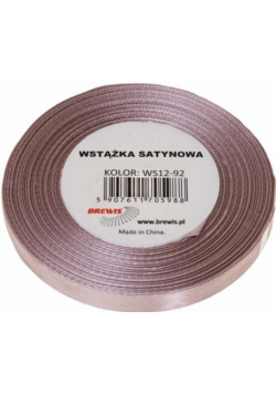 Wstążka satynowa pudrowy róż 6mm x 32m