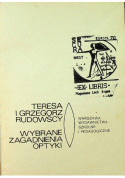 Wybrane zagadnienia optyki