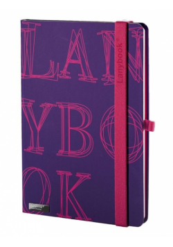 Notes A5 Lanybook LYO w kratkę fioletowy
