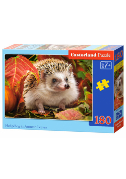Puzzle 180 Hedgehog in Autumn Leaves