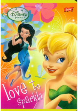 Zeszyt A5 Disney Wróżki gładki 16 kartek love to sparkle