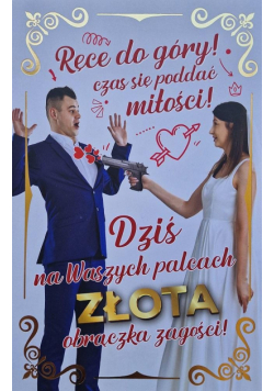 Karnet Ślub - Pistolet