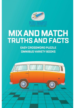 Mix and Match Truths and Facts | Easy Crossword Puzzle Omnibus Variety Books