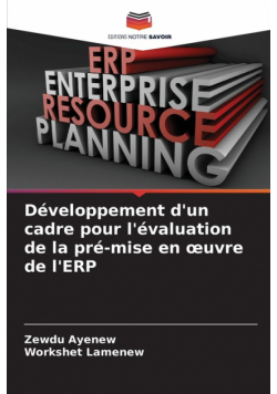 Développement d'un cadre pour l'évaluation de la pré-mise en œuvre de l'ERP