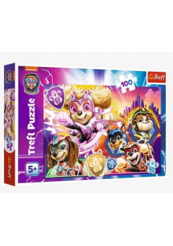 Puzzle 100 Poznaj Mighty Pups TREFL