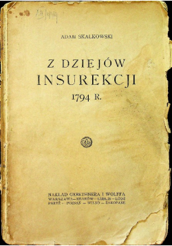 Z dziejów insurekcji 1794   1926 r.