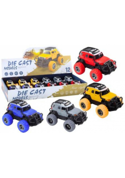 Auto terenowe 1:32 metal gumowe koła napęd MIX