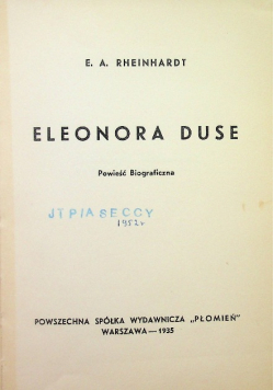 Eleonora Duse 1935 r.