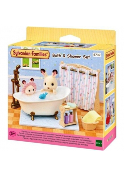 Łazienka z wanną i prysznicem Sylvanian Families