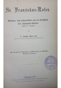 St. Fraanziskus-Rolen,1879r.