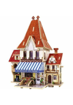 Puzzle drewniane 3D Kwiaciarnia