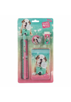 Zestaw 5 elementów Studio Pets zielono-różowy
