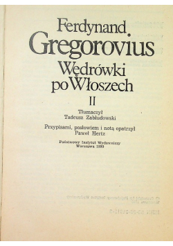 Wędrówki po Włoszech Tom II