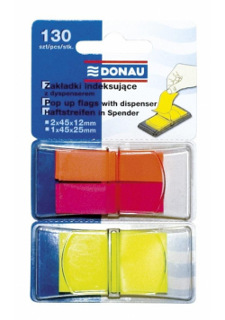 Zakładki indeksujące PP 12x40mm/25x45mm