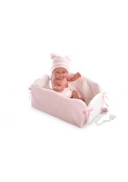 Lalka bobas Bebita w kojcu 26 cm