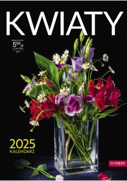 Kalendarz 2025 A4 Ścienny Kwiaty