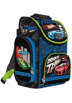 Tornister szkolny Hot Wheels niebieski