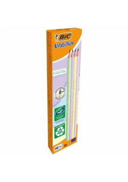 Ołówek bez gumki pastel 12szt BIC